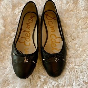 SOLD - Sam Edelman black leather ballet flat